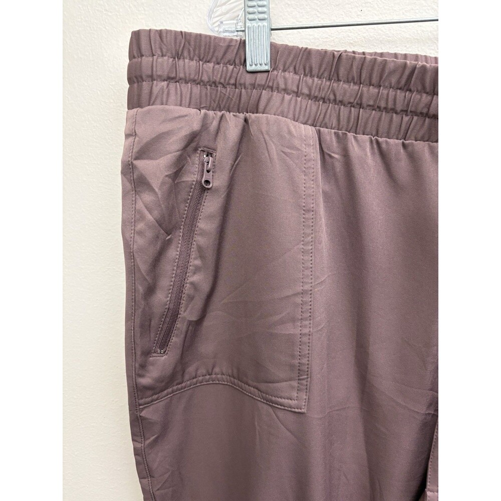 Magellan Outdoors Water Repellent Pants 1XL Purple Drawstring Waist Pockets - Picture 14 of 14